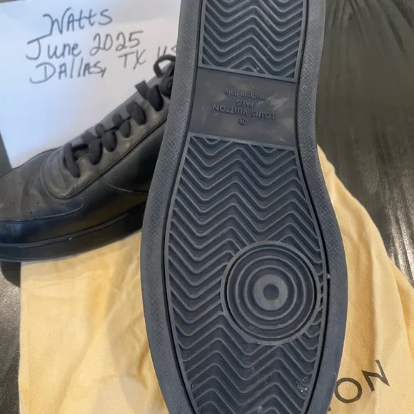 Louis Vuitton Black Sneakers Sleek Design UK size 9.5/USA size 10.5